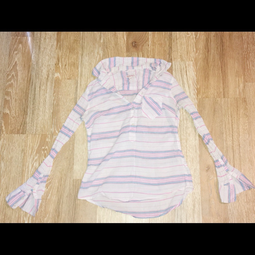 Striped Blouse Summer or Beach